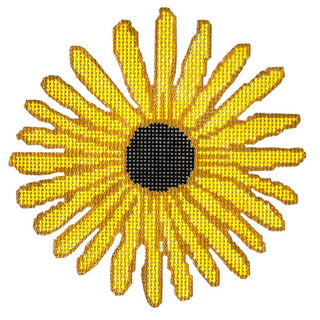 Black Eyed Susan Painted Canvas Susan Battle Needlepoint 
