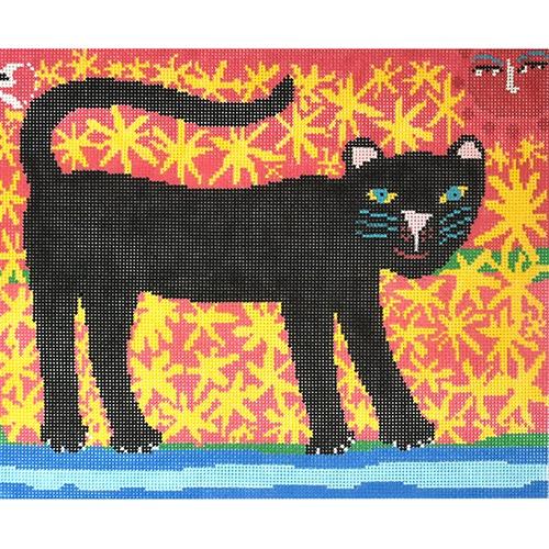 Black Panther Painted Canvas Birds of a Feather  - 1