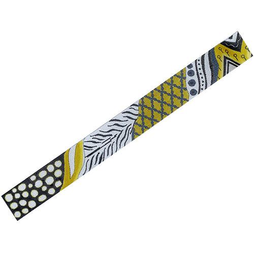 Black & Yellow Multi Print Belt Painted Canvas Colors of Praise  - 1