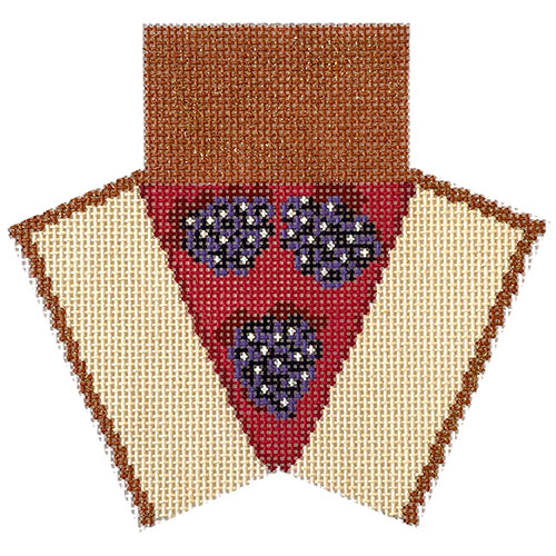 Blackberry Cheese Cake Painted Canvas Petite Sweets  - 1