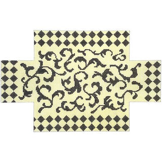 Black/Cream Brick Cover Painted Canvas Colors of Praise 
