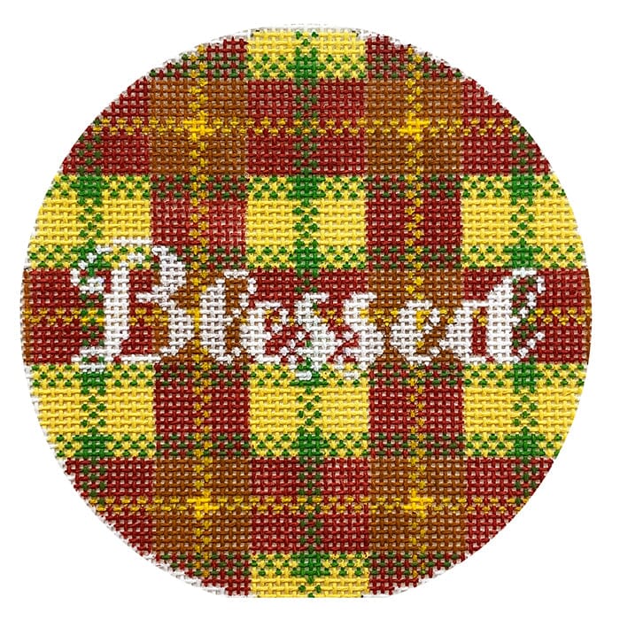 Blessed   Fall Colors Painted Canvas Lauren Bloch Designs  - 1