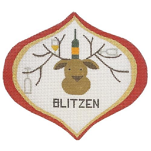 Blitzen Painted Canvas Raymond Crawford Designs 