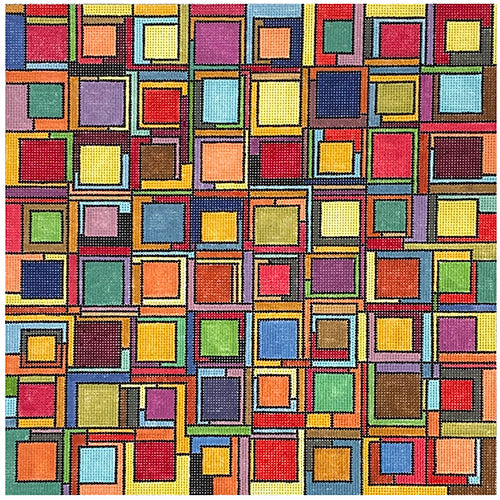 Block Party Painted Canvas PLD Designs  - 1