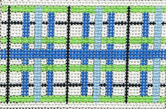 Blue and Green Wallet Insert Painted Canvas Danji Designs 