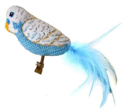 Blue Budgie Painted Canvas Labors of Love Needlepoint  - 1