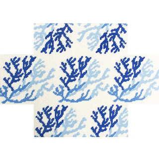Blue Coral Brick Cover Kit Kits Needlepoint To Go 

