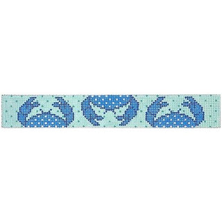 Blue Crab Keyfob Painted Canvas Two Sisters Needlepoint 
