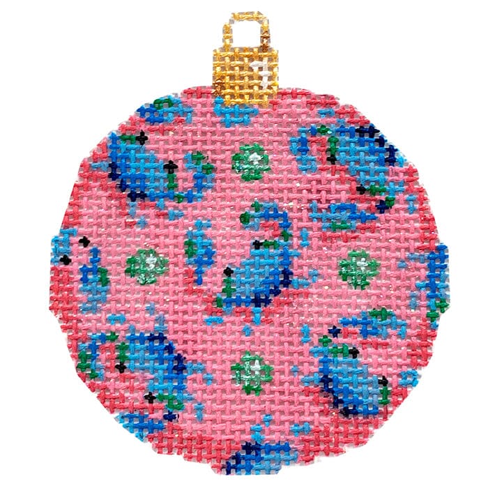 Blue Crab Repeat Mini Ball Ornament Painted Canvas Associated Talents 