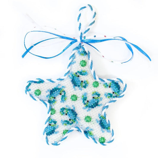 Blue Crabs on White Starfish Kit Kits Associated Talents 