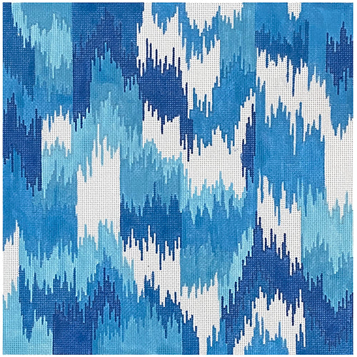 Blue Flame Painted Canvas PLD Designs  - 1