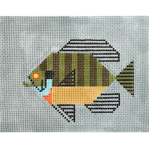 Blue Gill Painted Canvas Charley Harper 
