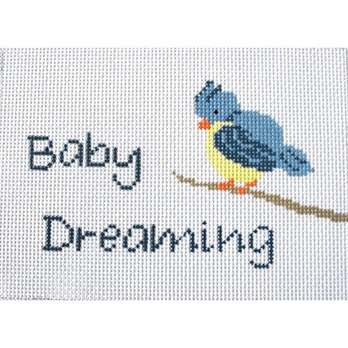 Blue Jay Baby Sleeping Painted Canvas J. Child Designs 