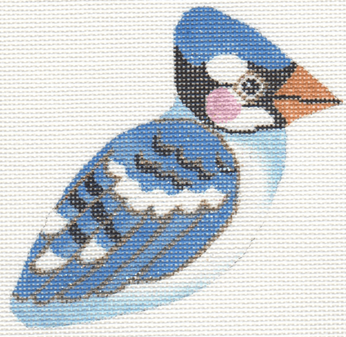 Blue Jay Painted Canvas Labors of Love Needlepoint 