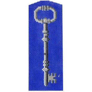 Blue Key Fob Painted Canvas Kirk & Bradley 
