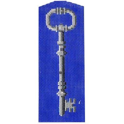 Blue Key Fob Painted Canvas Kirk & Bradley 
