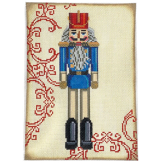 Blue Nutcracker Rectangle Painted Canvas Birds of a Feather 