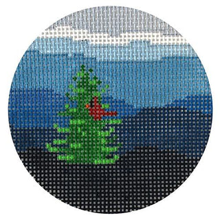 Blue Ridge Cardinal Painted Canvas Blue Ridge Stitchery 
