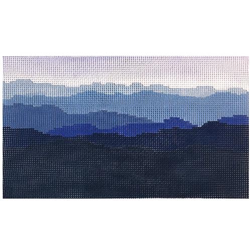 Blue Ridge Mountain Range Painted Canvas Blue Ridge Stitchery 