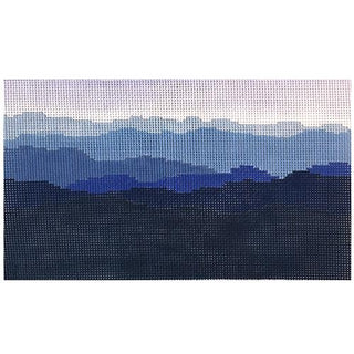 Blue Ridge Mountain Range Painted Canvas Blue Ridge Stitchery 
