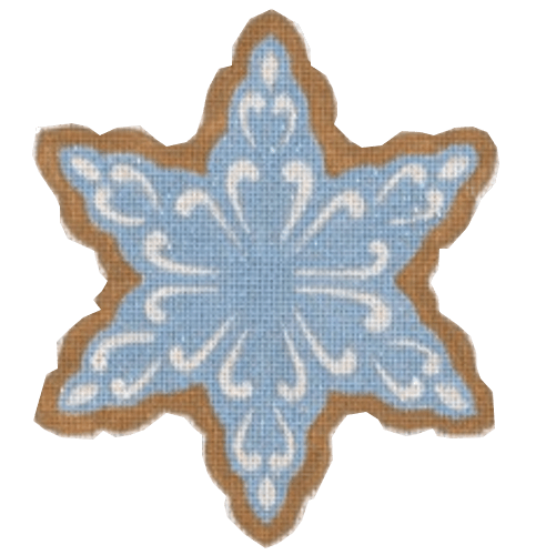 Blue Snowflake Painted Canvas Pepperberry Designs 