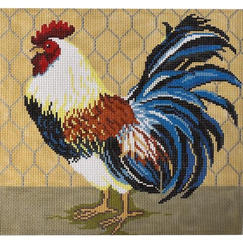 Blue Tail Painted Canvas Birds of a Feather  - 1