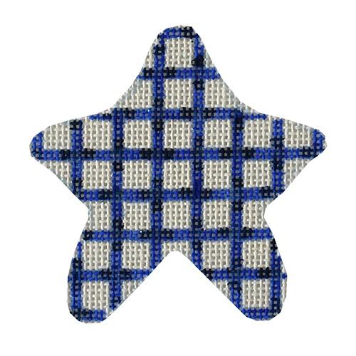 Blue Weave Mini Star Painted Canvas Associated Talents 