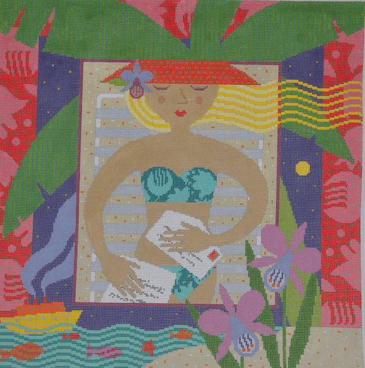 Bon Voyage Painted Canvas Birds of a Feather 
