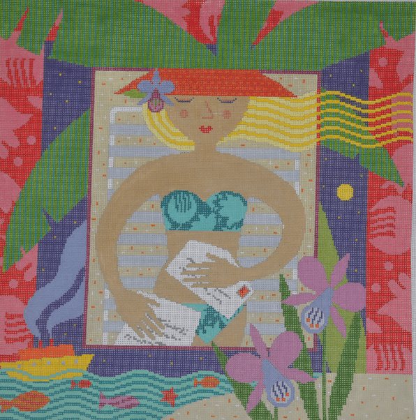 Bon Voyage Painted Canvas Birds of a Feather  - 1