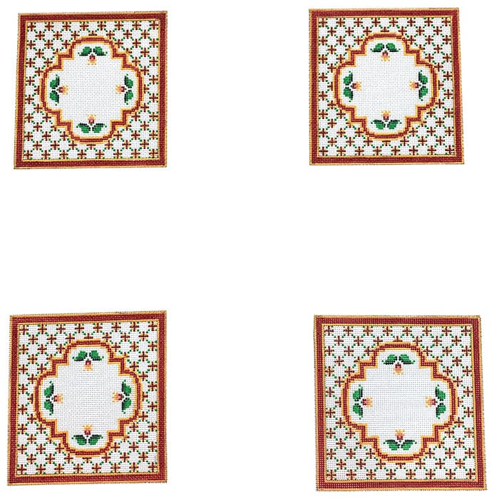 Bonaparte Coasters Painted Canvas CanvasWorks  - 1