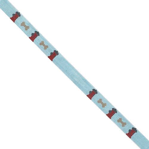 Bones & Hydrants Collar Painted Canvas The Meredith Collection  - 1