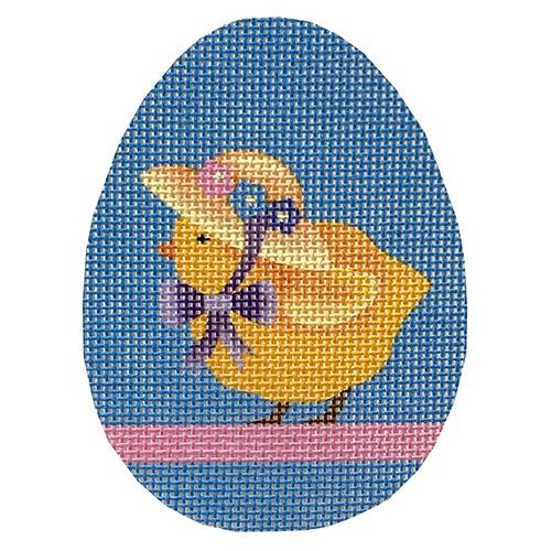 Bonnet Chick Egg Painted Canvas Pepperberry Designs 