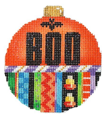 Boo Ornament Painted Canvas Associated Talents 