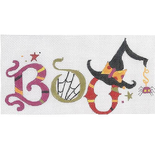 Boo Witch Hat Painted Canvas Painted Pony Designs  - 1