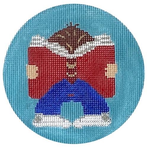 Bookworm Boy with Stitch Guide Painted Canvas The Princess & Me  - 1