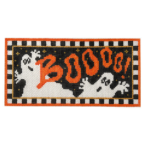 Boooo! 2 Ghosts Painted Canvas Vallerie Needlepoint Gallery 