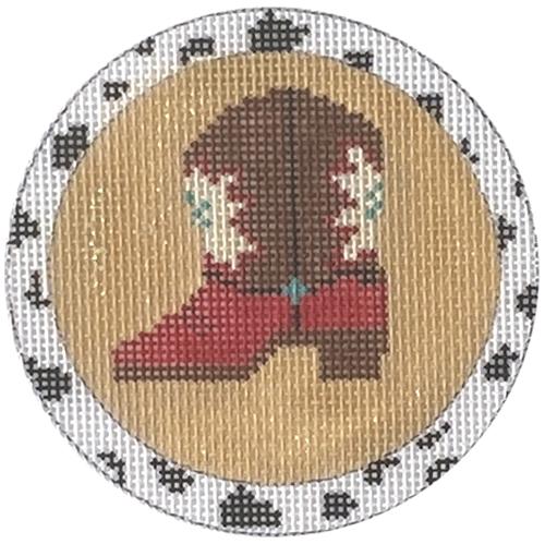 Boot 3" Round #4 Painted Canvas Funda Scully 