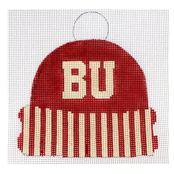 Boston U Cap Painted Canvas Kristine Kingston  - 1