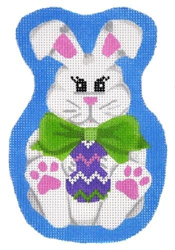 Bow Tie Bunny Painted Canvas Pepperberry Designs  - 1