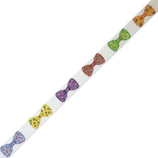 Bow Ties Belt   Preppy Logos Painted Canvas The Meredith Collection 
