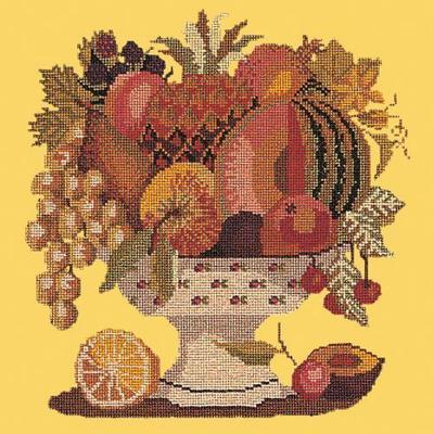 Bowl of Fruit Needlepoint Kit Kits Elizabeth Bradley Design Sunflower Yellow 