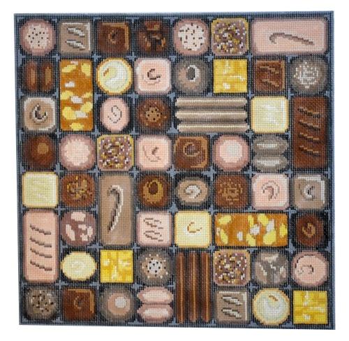 Box of Chocolates Painted Canvas Susan Roberts Needlepoint Designs, Inc. 