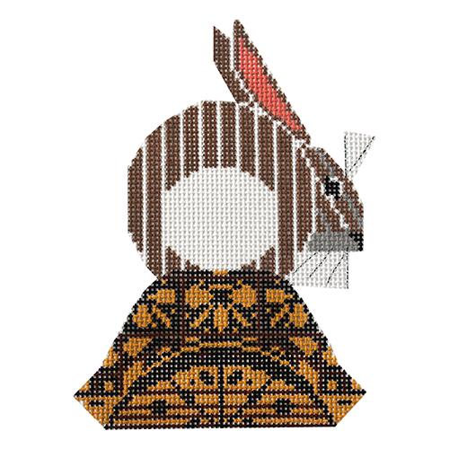 Box Seat on 13 Painted Canvas Charley Harper  - 1