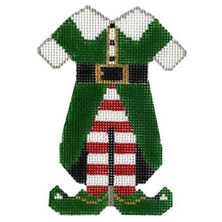 Boy Elf Suit Ornament Painted Canvas Walker Street Designs 
