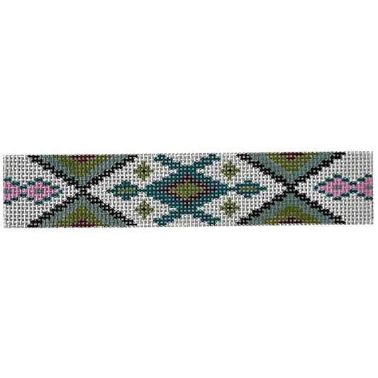 Bracelet - Aztec Olive & Pink Painted Canvas Colors of Praise 