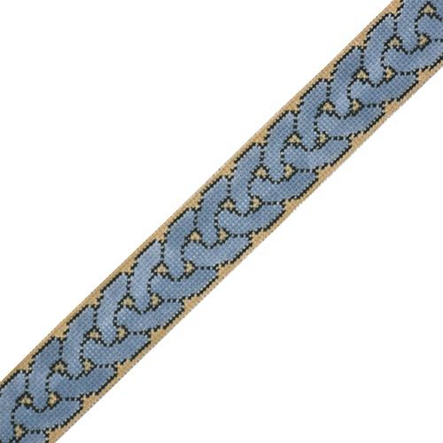 Braided Blues Belt Painted Canvas The Meredith Collection 