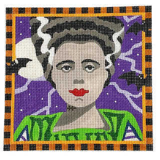 Bride of Frankenstein Painted Canvas PLD Designs 
