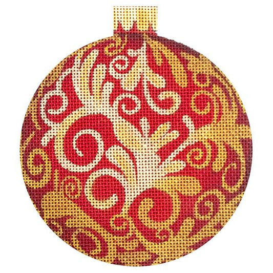 Brilliant Baubles - Gold Swirls Kit Kits All About Stitching/The Collection Design 