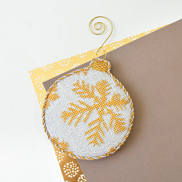 Bead Embroidery Kit Snowflake Bead stitching Bead needlepoint DIY