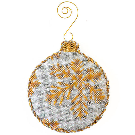 Brilliant Baubles - Silver & Gold Snowflakes Kit Kits All About Stitching/The Collection Design 